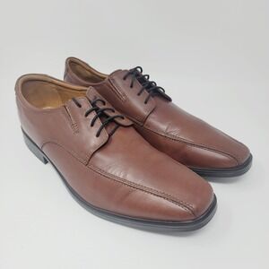 Clarks Mens Loafers Sz 11.5 M Brown Bicycle Toe Casual Slip On Shoes 14885